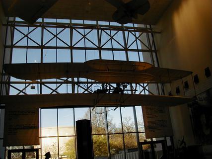 Wright Brothers Flyer<br>Location: <a href="https://www.google.com/maps/search/?api=1&query=38.88817,-77.01987" target="_new">Smithsonian National Air and Space Museum</a>